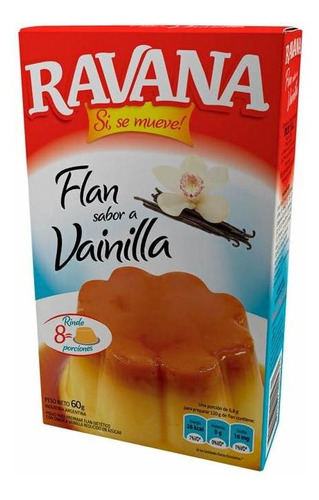 Pack X 6 Unid. Flan  Vainilla 60 Gr Ravana Flanes