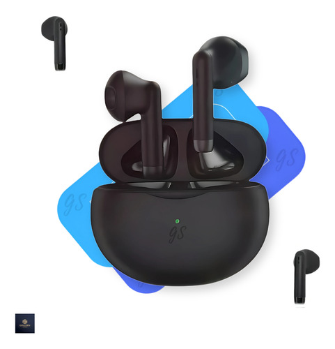 Fone De Ouvido Bluetooth Sem Fio Portátil Gollden Store Compatível Universal 770 Tws Gs Cor Preto