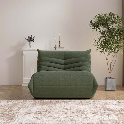 Sofa Togo Comodo Y Elegante Color Verde Fondo Antideslizant