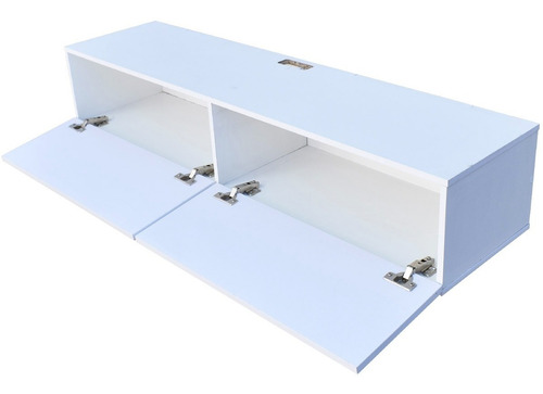 Centro De Entretenimiento Flotante Hogare 120 Cm Para Tv Color Blanco