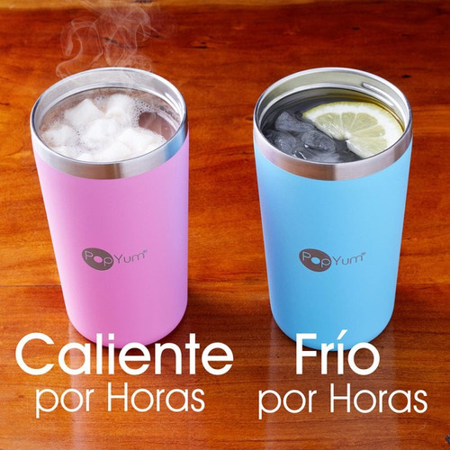 Set 2 Vasos Térmicos Para Niños Popyum 13oz Antiderrame