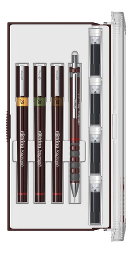 Set Tiralínea Recargable Rotring Isograph0.2-0.3-0.5mmjunior