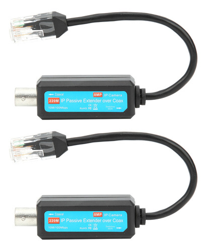 Zz Par De Extensores Ip De Red Coaxial Pasiva Sobre Coaxial