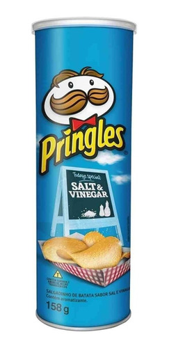 Salgadinho Batata Pringles Salt & Vinegar Sal E Vinagre 158g