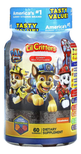 L'il Critters Paw Patrol Multivitamin Children 60 Gummies