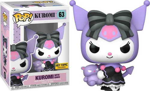 Funko Pop Kuromi With Baku 63 Hot Topic Exclusive