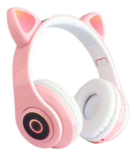 Audifonos Gamer Cat Ear Line Jst-b39m  Inalámbrico Bluetooth