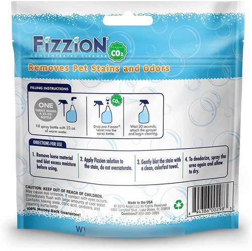 Fizzion Pet Stain And Odor Eliminator (6 Tablets, Original)