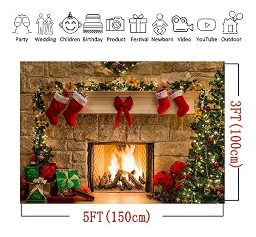 Chimenea Navideña Decoraciones Para El Hogar Temáticas Fotog