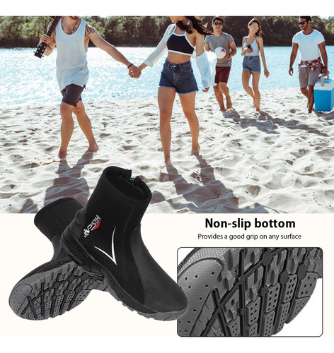 Botas De Buceo Para Hombre, Traje De Neopreno, Cierre