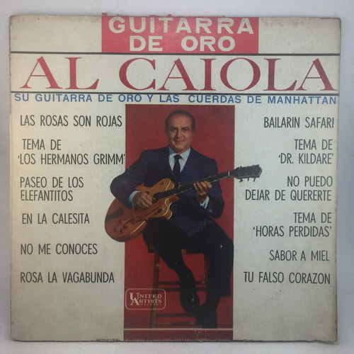 Al Caiola - Guitarra De Oro  - Jazz  Vinilo Lp