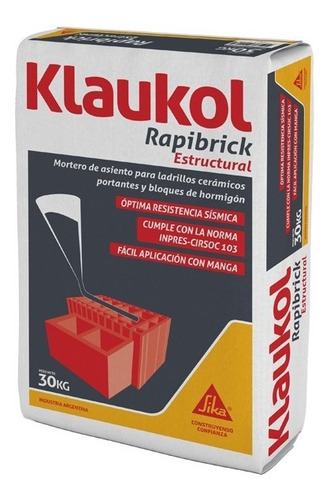 Klaukol Rapibrick Estructural X 30 Kg 