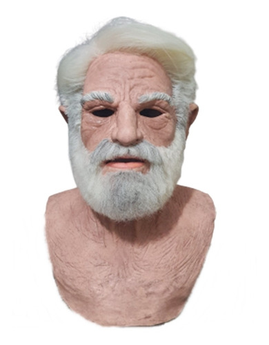 Máscara Velho Humana Ultra Realista Para Homem