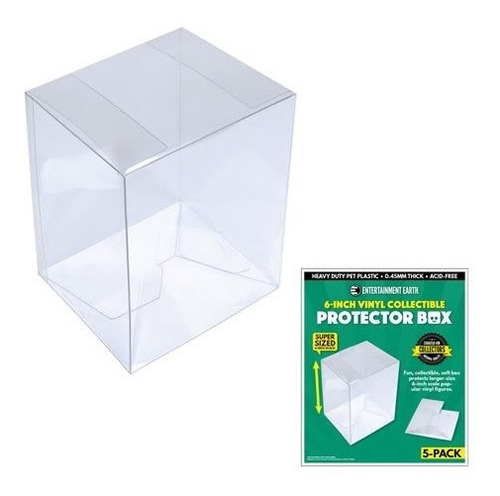 Protector Transparente Funko Pop Pack 5 Uni - 15 Cm 