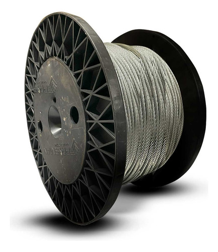 500m Cabo De Aço Alma De Fibra 1/8 3,2mm Guarda Corpo 6x7