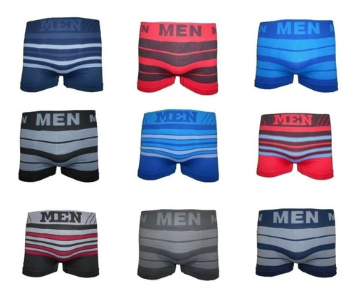 Imagem 6 de 6 de Kit 60 Cuecas Box Boxer Sem Costura Adulto E Infantil