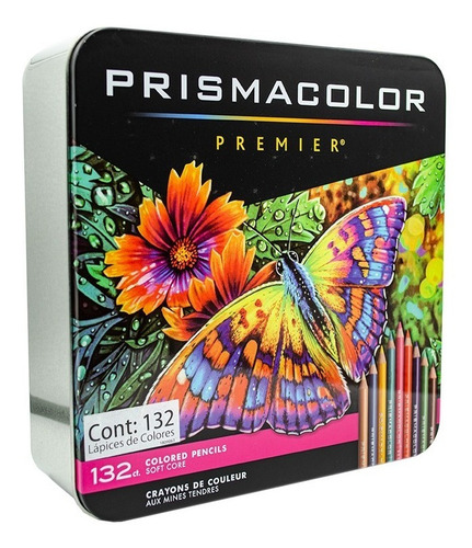 Colores Prismacolor Profesional 132 Pzas Estuche Metalico