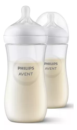 Philips Avent - Biberón natural, transparente, 4 onzas, paquete de 4,  SCF010/47