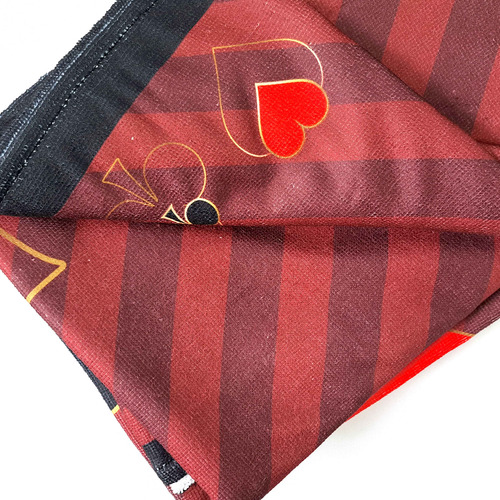 Toalha De Mesa Felpuda Retangular Listrada Poker Truco