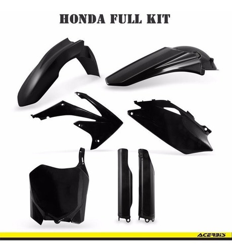 Kit Full Plasticos Acerbis Crf 250 450 2009 / 2012 - Negro