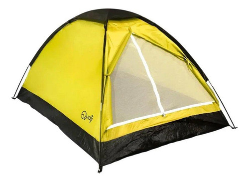 Barraca Camping 2 Quati Carajas Amarelo + Colchão Solteiro