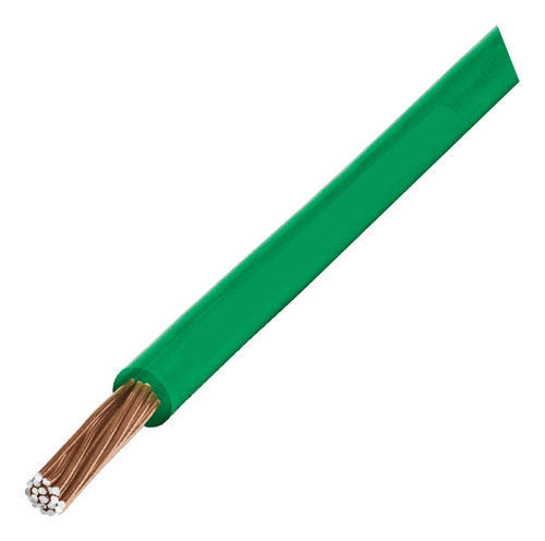 Rollo De 100 Metros De Cable Thw Cca 8 Awg Verde,basic 40207