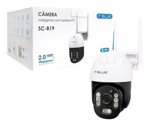 Camera Wifi De Segurança Visão Noturna Ip66 1080p 2.0 Ptz