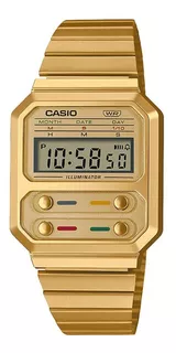 Reloj Casio Vintage A100weg-9a Original Dorado
