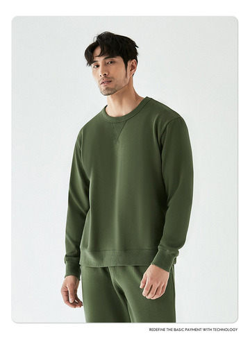 Sudadera Casual Con Cuello Redondo Para Hombre