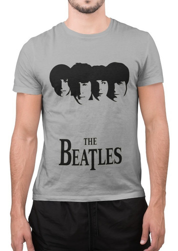 Polera Unisex The Beatles Rock&roll Siluet Estampado Algodon