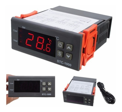 Termómetro Y Termostato Digital 220v - Frio O Calor Stc-1000