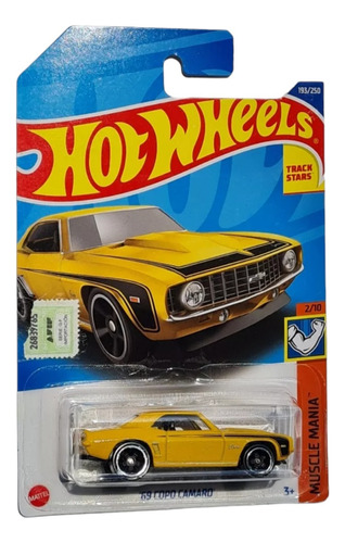 Hot Wheels N° 193 Copo Camaro 1969 Muscle Mania ( Amarillo)