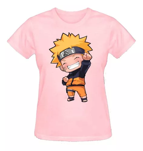 Camisa Baby Look Feminino Anime Naruto Olhos Personagens Desenho