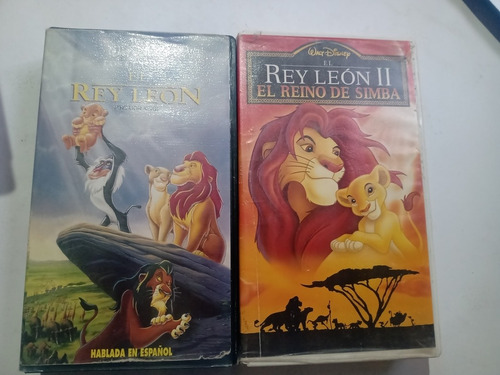 Películas Vhs El Rey León 1 Y 2