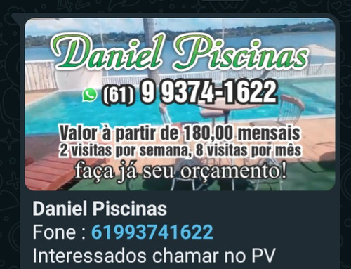 Piscineiro Apartir 180 Por Mês 