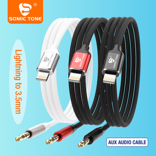Cabo Auxiliar P2 Adaptador Para iPhone Lightining Somic Tone