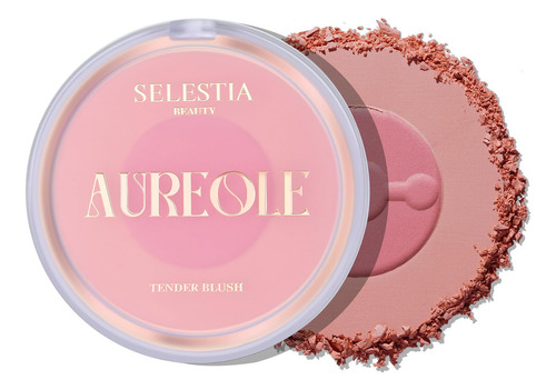 Selestia Beauty Blush Duo Aureole - Rubor Rosa De Alta Pigme