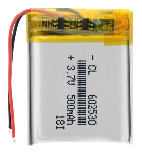 Bateria 3,7 V  500mah 602530 3x25x60mm