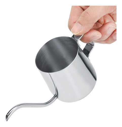 Cafetera Estrecha Con Caño De Cuello De Cisne De Acero Inoxi