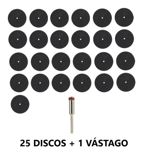 25 Discos De Corte Metal Estilo Dremel Taladro