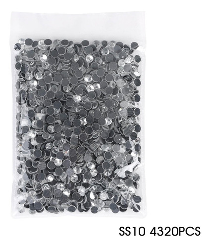 12376 Piezas De Cristal Transparente Con Diamantes De Imitac