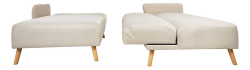 Sofa Cama Ariel 2 Blanco Këssa Muebles