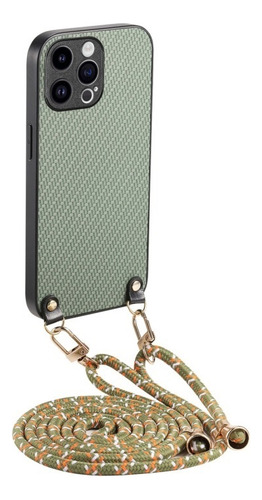 Funda Antirrayas Y Resistente Con Cordón For iPhone 15/16
