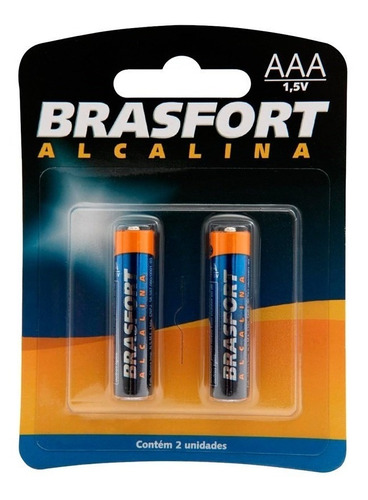 Pilha Pequena Brasfort Alcalina Aa 6301/gp15a-kit C/12 Carte