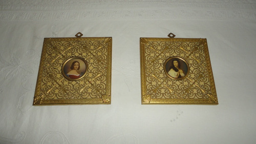 Imagen 1 de 10 de Raro Cuadrito Frances Antiguo Pintado Y Firmado Vealo
