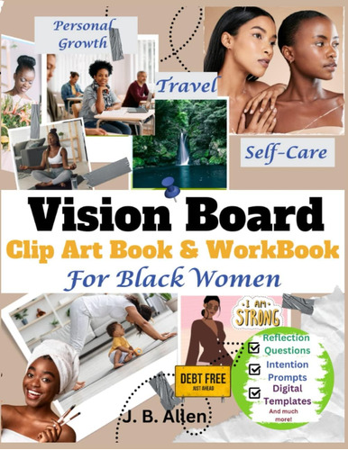 Libro: Vision Board Clip Art Book & Workbook For Black Women