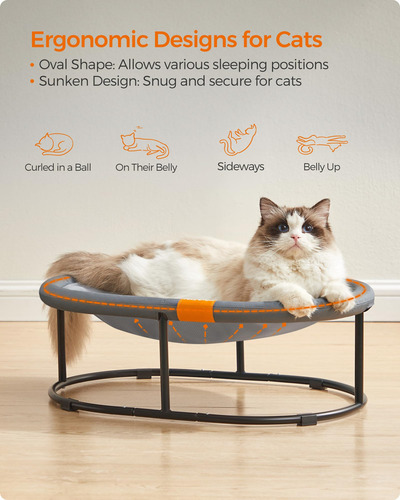 Cama Transpirable Para Mascotas De Hasta 12.7 Kg Lavable Ele