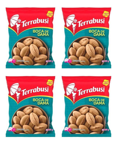 Dulce Terrabusi Boca de Dama de vainilla 170 g pack x 4