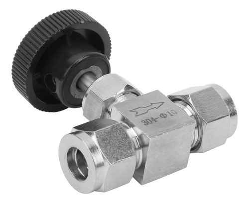 Válvula De Aguja De Acero Inoxidable F10 304 De 2 Vías De Al