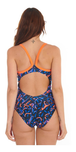 Imagen 2 de 3 de Traje Baño Malla Natacion Resiste Cloro Heracles Bretel Fino